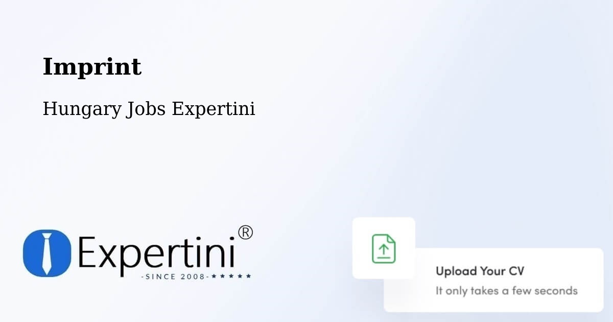 Imprint – Simontornya - Hungary Jobs Expertini